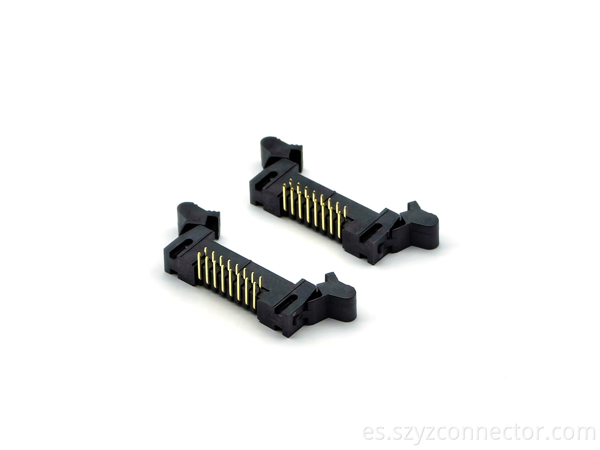 Conector del encabezado de eyector de lanzamiento de 2.0 mm Ángulo recto 2*8p 2.0mm Pitch Ejector Header Connector Right Angle 2*8P